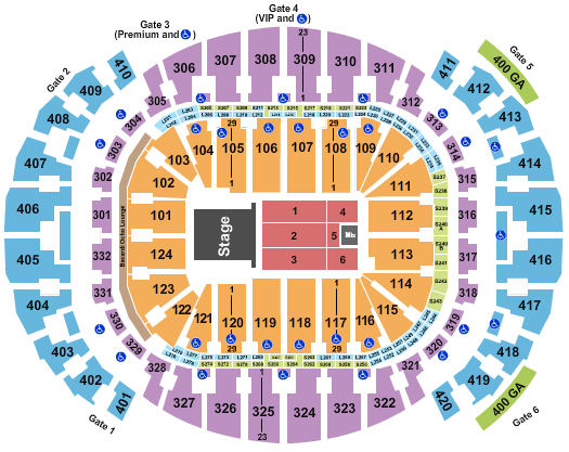 Kaseya Center Jingle Ball Seating Chart